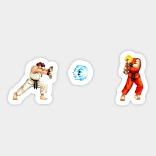 Street Fighter - Ken and Ryu Sticker